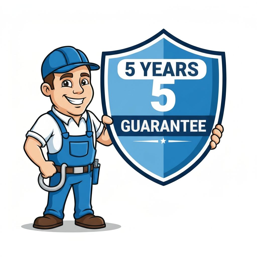 5 Years Guarantee Mascot